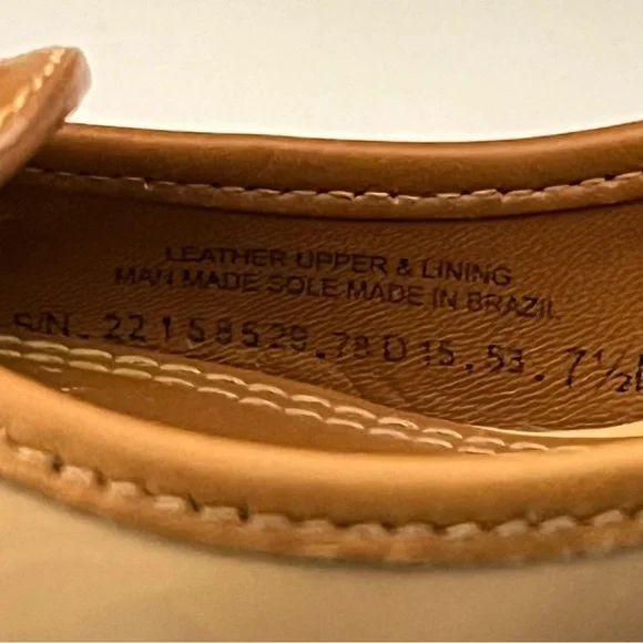 Tory Burch Louisa 7.5 Wedge Wrapped Heels Tan Brown Patent Leather Pump Shoes - Picture 4 of 14